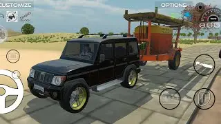 Mahindra Bolero black colour modified mgr bore wali machine dekho bolero machine kuch k lai gyi wmk
