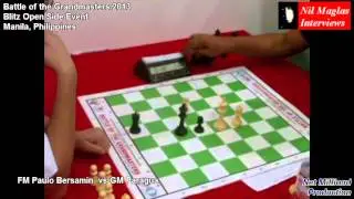 Nil Maglas Blitz Video FM Bersamina vs GM Paragua  BOGM 2013 BLITZ OPEN hq) 1