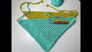 Easy Crochet Bandana | Beginner Crochet - Part 2