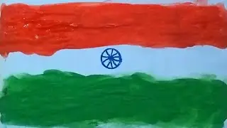 How to Draw 🇮🇳 Indian Flag - Drawing kaise banate hain | भारतीय झंडा forIndependence Day!