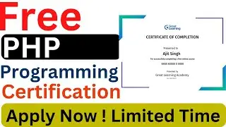 Free PHP Programming Certification | PHP Programming | Free PHP Certificate