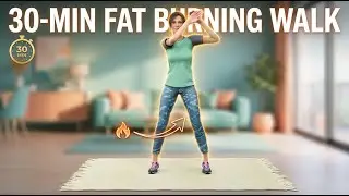 30-Min Fat Burning Walk: Sculpt Your Core At Home