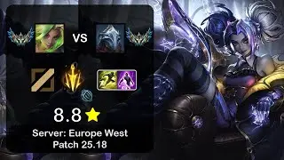 Zeri Mid vs Viktor - EUW Challenger - Patch 25.18