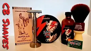 Smart Helix Apollo Light Razor / Wholly Kaw Rebelle Soap And Matching Aftershave / Rainbow Blade....