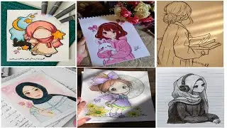 Pinterest Inspired Aesthetic Drawing 🌠🦫 #drawing #easy #simple 🐽