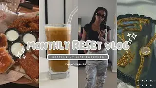RESET VLOG| getting my life together + prioritizing productivity + self care core + jewelry unbox🪬🌚🩶