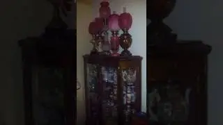 Antique Victorian Oil lamps and Glass wares...