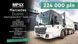 Mercedes Econic Joab Ecopress 20 m3 + Zoeller 2301