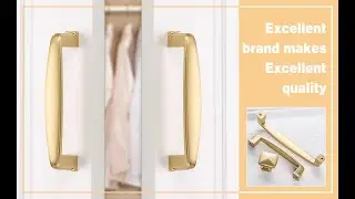 Use Brushed Brass Cabinet Hardware to Refresh Your Kitchen | Goldenwarm
