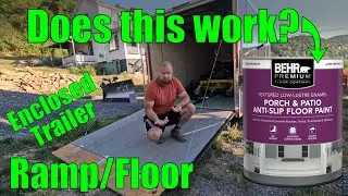 Cheaper Alternative to Epoxy Floors in an Enclosed Trailer