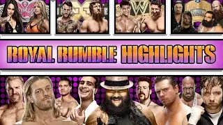 WWE 2K15 Universe Mode - Royal Rumble Highlights!