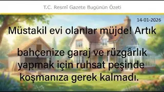 14 Ocak 2026 - Planlı Alanlar İmar Y&ouml;netmeliğinde Değişiklik Yapılmasına Dair... #İnşaat