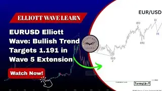 EURUSD Elliott Wave: Bullish Trend Targets 1.191 in Wave 5 Extension#eurusdlatestprediction