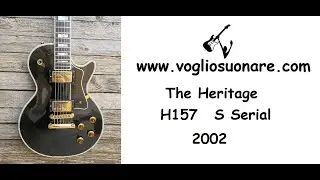2002 S Serial The Heritage H-157 Ebony Black Beauty Les Paul Custom With Original hard case