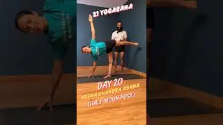 Ardha Chandra Asana ( Half Moon Pose ) | Day 20 of 21 Days Yoga Tutorial | Iyengar Yoga