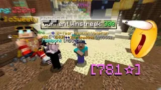 beating a SNIPER on a 300 winstreak in bedwars (ft. oSweaty, Fembonk & Beemadz)