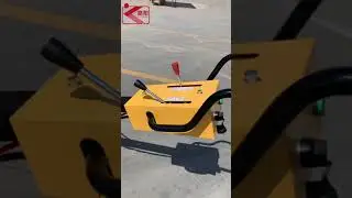 Appearance display of 0.6 ton walk-behind compact road roller #roller #roadroller
