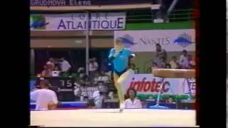Elena GRUDNEVA (RUS) floor - 1992 Europeans Nantes AA