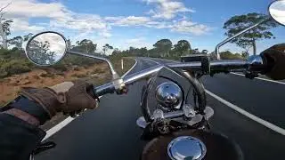 ASMR Vlog #8 | POV Motorcycle Ride on XVS650 Bobber | Home From Work @ Cradle Mt | Motor Sounds Only