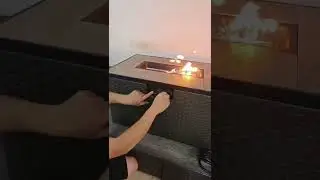 How to light the fire pit table