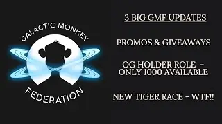 Galactic Monkey Federation - Updates, Promos, New Roles and.....Tigers?