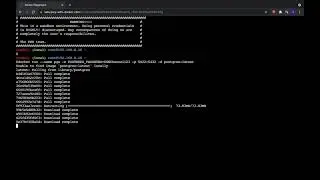 Postgres setup using Docker Playground