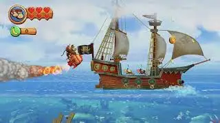 Donkey Kong Country Returns HD - Beach World Walkthrough.