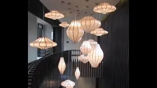 Do you how to make silk lampshade？ Is it like making Marshmallows? Please follow me!