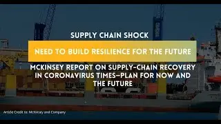 McKinsey and Company | Supply Chain Shock | Need to build resilience for the future