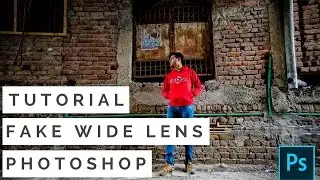Create fake wide angle picture