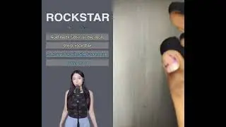 rockstar collab (my real reveal) 🥳 #blackpink #korean #tutorial #rockstar #singwithme #리사 #lisa #jas
