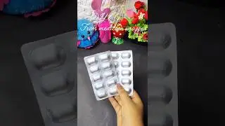 DIY tulip 🌷 from waste medicine wrapper #diy #craft #diycrafts #trending #shorts #yt