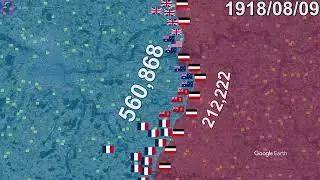 Battle of Amiens in 1 minute using Google Earth