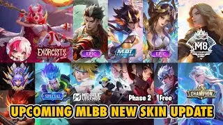 MLBB NEW UPDATE | NEW M8 SKIN HERO | NEW MLBB X NARUTO PHASE 2 | NEW EXORCISTS SKIN | MOBILE LEGENDS