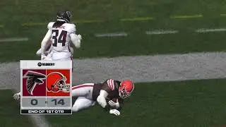 David Njoku diving touchdown leads half 14 nothing