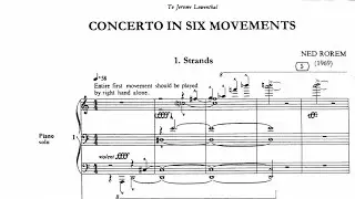 Ned Rorem - Piano Concerto in six movements (audio + sheet music)