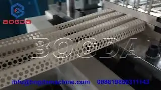 Online Punching Machine for Plastic Profiles - BOGDA - ماكينة تخريم وتفتيح القطاعات البلاستيكية