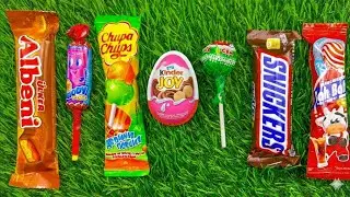ASMR Most Popular Candys / some lots of colorful rainbow lollipop candy / unpacking chocolate eat🥳