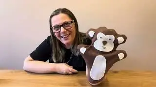 Tutorial: Fantoche de Macaco para decoração, lembrancinha e brincadeira das crianças.