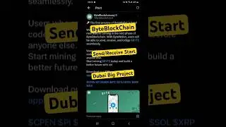 Byte blockchain Big Update | Byte Blockchain Send & Receive Start #shorts #byteblockchain #airdrop