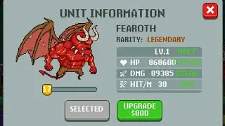 gameplay legendary fearoth - monster war epic TD Indonesia