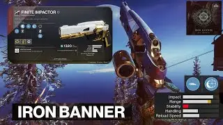 I used the lowest stability hand cannon in iron banner and it was...(Finite Impactor Destiny 2)
