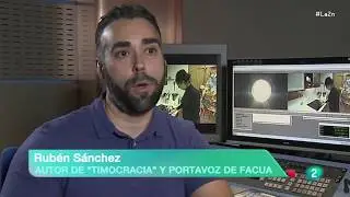 En La 2 Noticias, presentación del libro Timocracia, de Rubén Sánchez