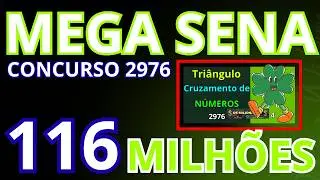 Mega Sena 2976: essas dezenas podem sair! Tri&acirc;ngulo aponta o caminho para 116 milh&otilde;es