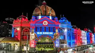 NBAxNBL занимает легендарную станцию ​​Флиндерс-стрит в Мельбурне