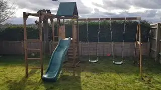 Dunster House Climbing Frame Installation MonkeyFort Woodland Playset Builder - UK
