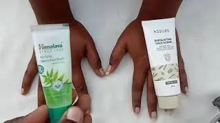 Vestige ASSURE Exfoliating face scrub vs Himalaya face wash