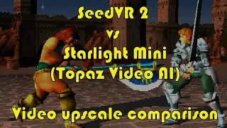 SeedVR2 vs Topaz Video AI Starlight Mini comparison - Soul Blade Intro upscaled in HD