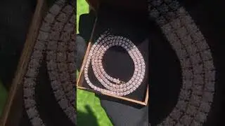 Custom 3MM Rose Gold VVS Moissanite Tennis Chain From Jay Jewelry