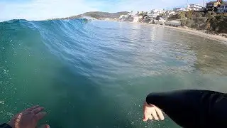 Surfing 1 ft Waves in Laguna Beach (POV)